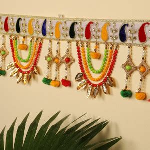 TIED RIBBONS Door Hanging Bandanwar Toran (91.4 cm X 17.5 cm) - Diwali ...