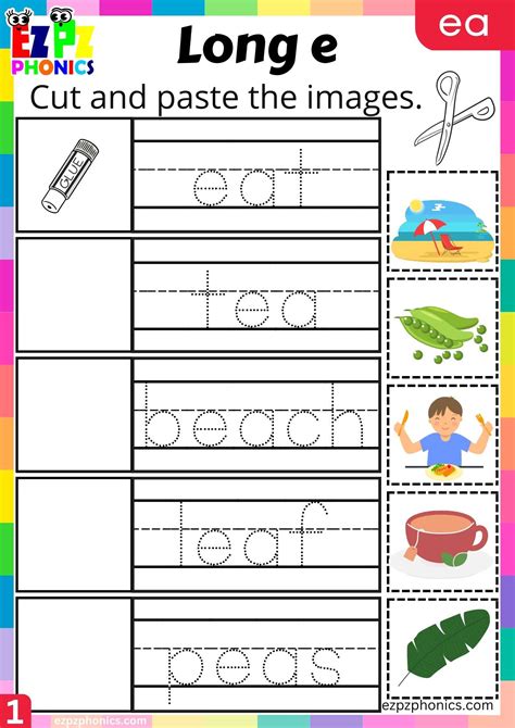 Ea Worksheets Vowel Digraphs [ee Ea] ESL Worksheet By Tasneem.taha