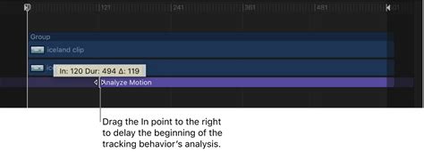 Specify a portion of a clip for analysis in Motion - Apple Support (IN)