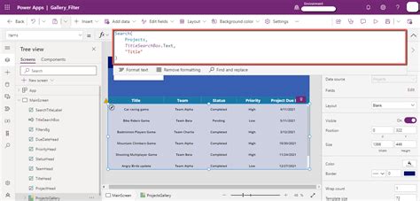 Add Filter to Power App 的图像结果