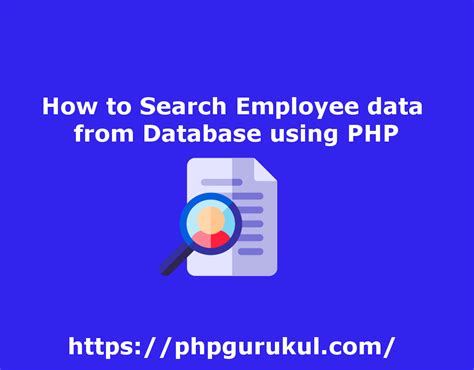 Image result for How to Write a Search Page and Fetch Data From Database Using PHP