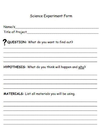 Science Project Outline Template 的图像结果