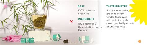 Woolah Rare Assam Strawberry Green Tea | Bagless Whole Leaf Green Tea ...
