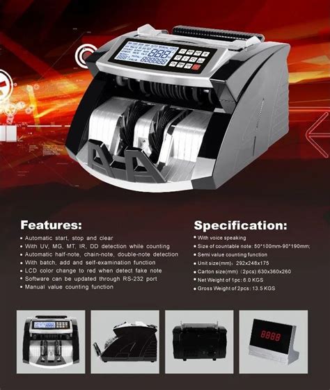 Image result for Counting Machine with Fake Note Detector
