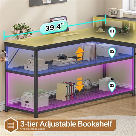 SEDETA 67 L Shaped Desk with Drawers, Computer India | Ubuy