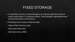 Image result for Secondary Memory