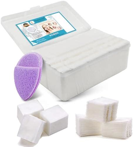 Majestique Cotton Face Pads & Finger Reusable Sponge - Makeup Removing ...