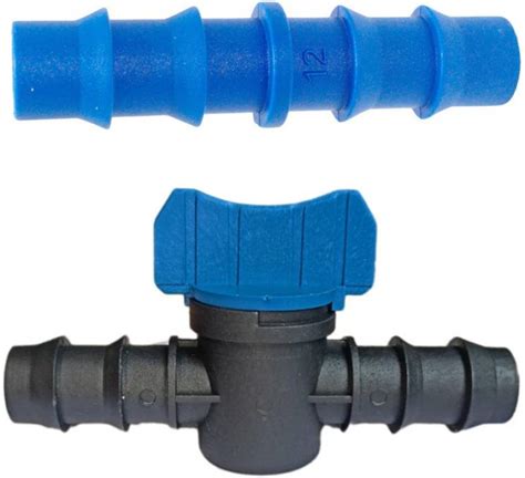 nextgenagro 12mm Tap cock Straight joiner (Pack 25)Drip Connector ...