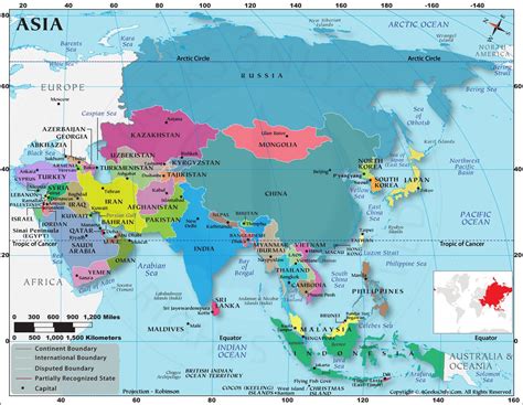 Asia Countries with Capitals: A Complete List and Guide