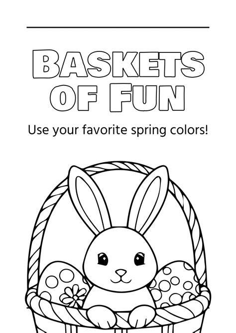 Free Easter Coloring Book Template to Edit Online