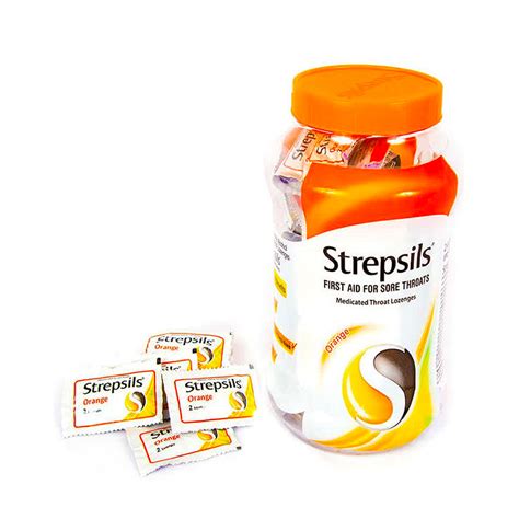 Strepsils Orange 200s- Medicated Lozenges for Sore throat | HealthyHome