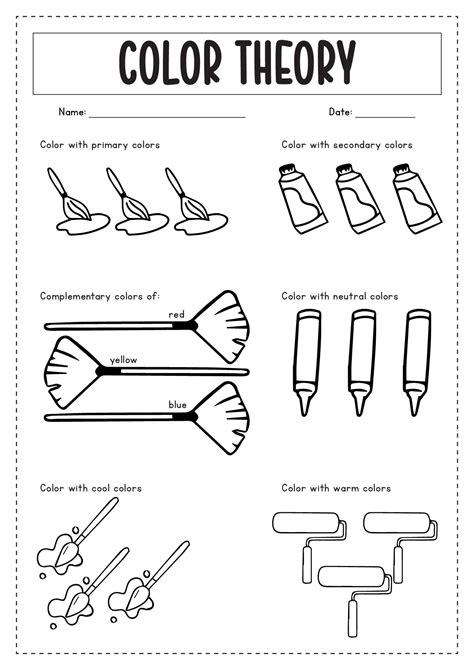 Color Theory Worksheet