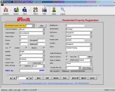 Property Management System - VB.NET, SQL Server Project Synopsis ...