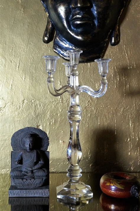 Glass Candle Stand, 4 Candle Holders - Venetian Design - Shop ...