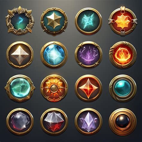Elements game icons | Premium AI-generated image