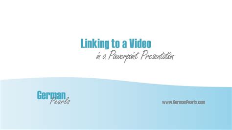 Link to a Video in Powerpoint - YouTube