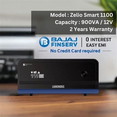 Buy Luminous Zelio Smart 1100 | 900VA/12V Sine Wave 2 Years Warranty ...