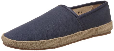 Carlton London Men's Perico Navy Leather Espadrille Flats - 11 UK/India ...