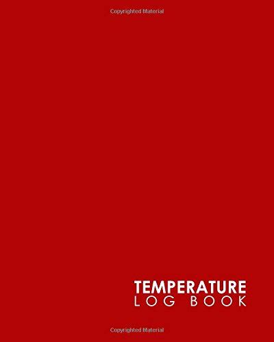 Buy Temperature Log Book: Food Temperature Log Sheet, Temperature Check ...