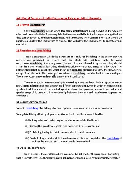 Additional definition of terms - Additional Terms and definitions under ...