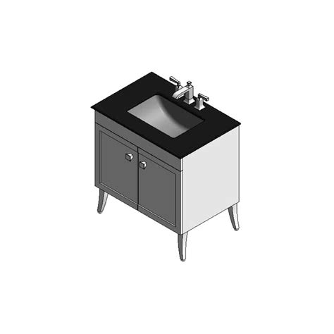 BIM objects - Free download! American Standard Undercounter Basin with ...