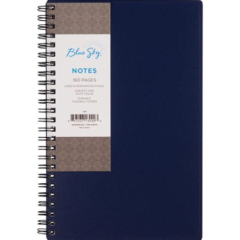 Customer Reviews: Blue Sky Notebook 5in x 8 in, 160 Pages, Black - CVS ...