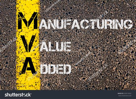 Concept Image Business Acronym Mva Manufacturing Stock Photo 293515052 ...