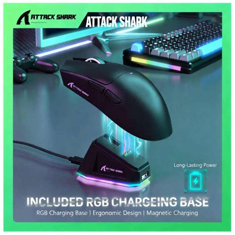 ATTACK SHARK X11 Wireless Gaming Mouse - 2.4G/Bluetooth/Wired 3-Mode ...