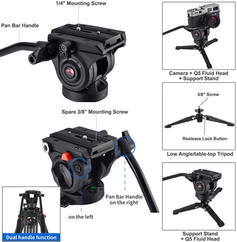 Buy Monopod, COMAN KX3232 73.2 inch Professional Monopod Tripod ...