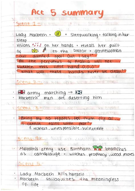 Simply explained: Macbeth Act 5 Summary & Quotes - Easy Quizlet & PDF ...