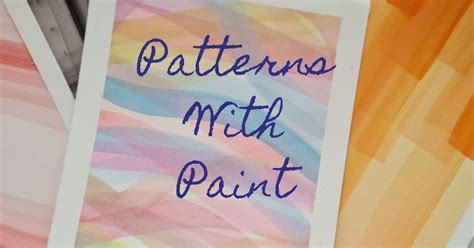Patterns with Paint | Workshop