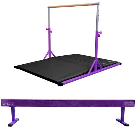 Buy Z Athletic Elite Gymnastics Bar, 4ft x 6ft x 2in Mat, and Off ...