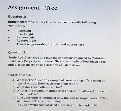 Image result for Binary Tree Homework Assignment