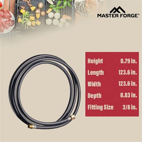 Master Forge 3/8-in PVC /Zinc Propane Hose 03070MF at Lowes.com