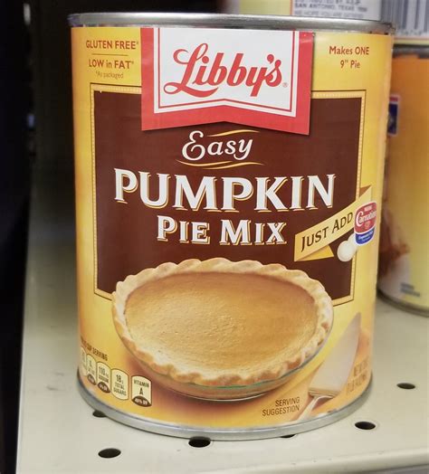 Libbys Pumpkin Pie Recipe On Label