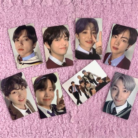 BTS Map of the Soul 7 Photo Card, Version 2, V Jimin Suga Jungkook J-hope Jin RM Photo Card ...
