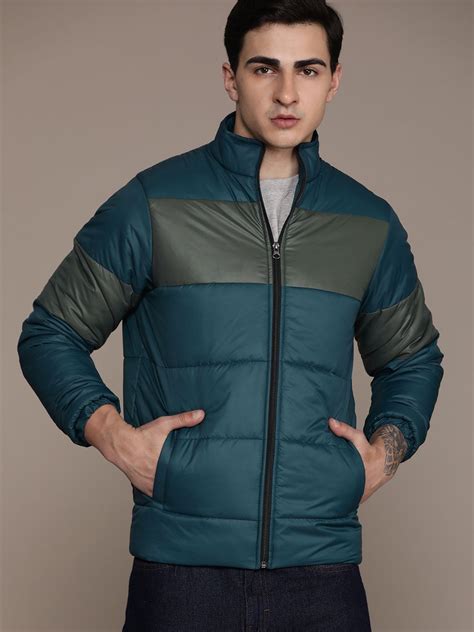 Roadster Men Colourblocked Lightweight Puffer Jacket - Price History