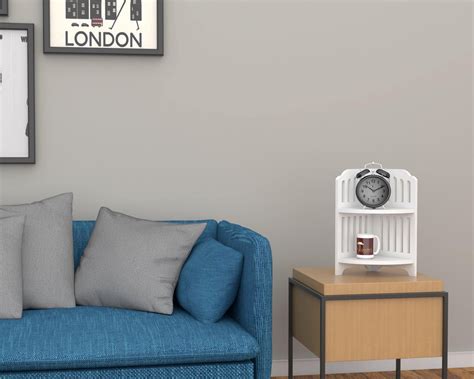 Buy Elegante Corner Floating Shelf For Living Room Online - Corner Wall ...