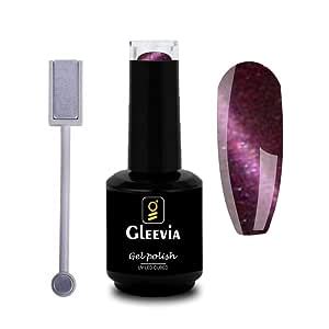 Buy Gleevia Cat-Eye UV Gel Nail Polish 15ml Brush Bottle with Double ...