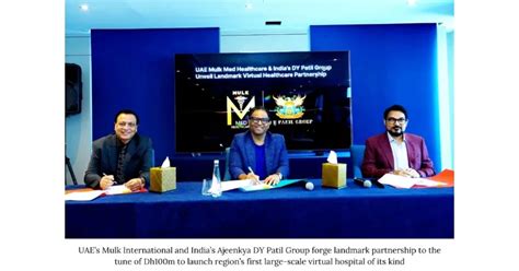 UAE's Mulk International & Ajeenkya DY Patil Group Partner To Launch ...