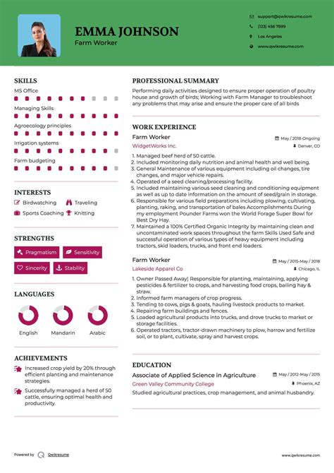 10+ Farm Worker Resume Samples & Templates for 2025