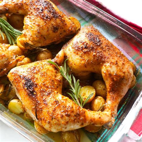 Baked Chicken Leg Quarters (VIDEO) - There's Food at Home