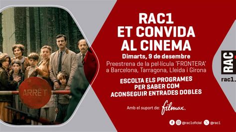 RAC1 et convida al cinema: vine a veure la preestrena de 'Frontera' a ...