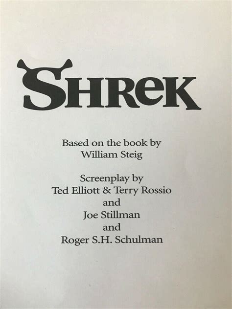 SHREK the movie script. | #3765755667