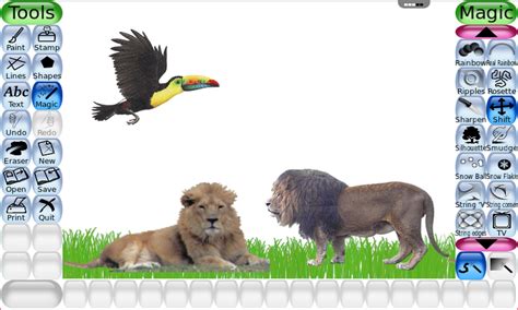 Tux Paint App 的图像结果