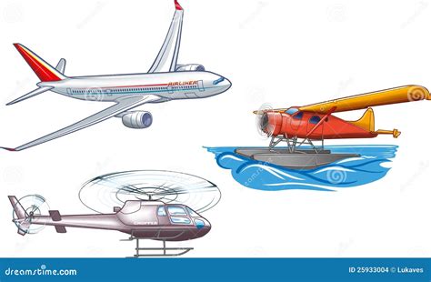 Air transport stock vector. Illustration of hydroplane - 25933004