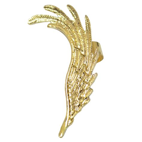 Buy Via Mazzini Fairy Wing Golden Ear Cuff Earring (Left Ear Only) at ...