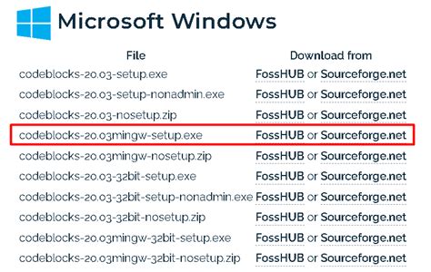 Image result for Comment Installer Code Blocks Sous Windows 10