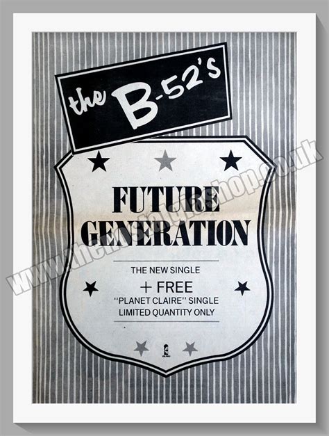 B-52's (The) Future Generation.1983 Large Original Advert (ref AD15127 – The Nostalgia Shop
