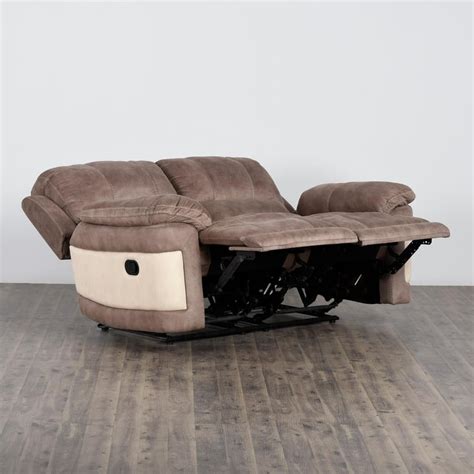 Buy Dawson Fabric 2-Seater Recliner - Brown from Home Centre at just ...